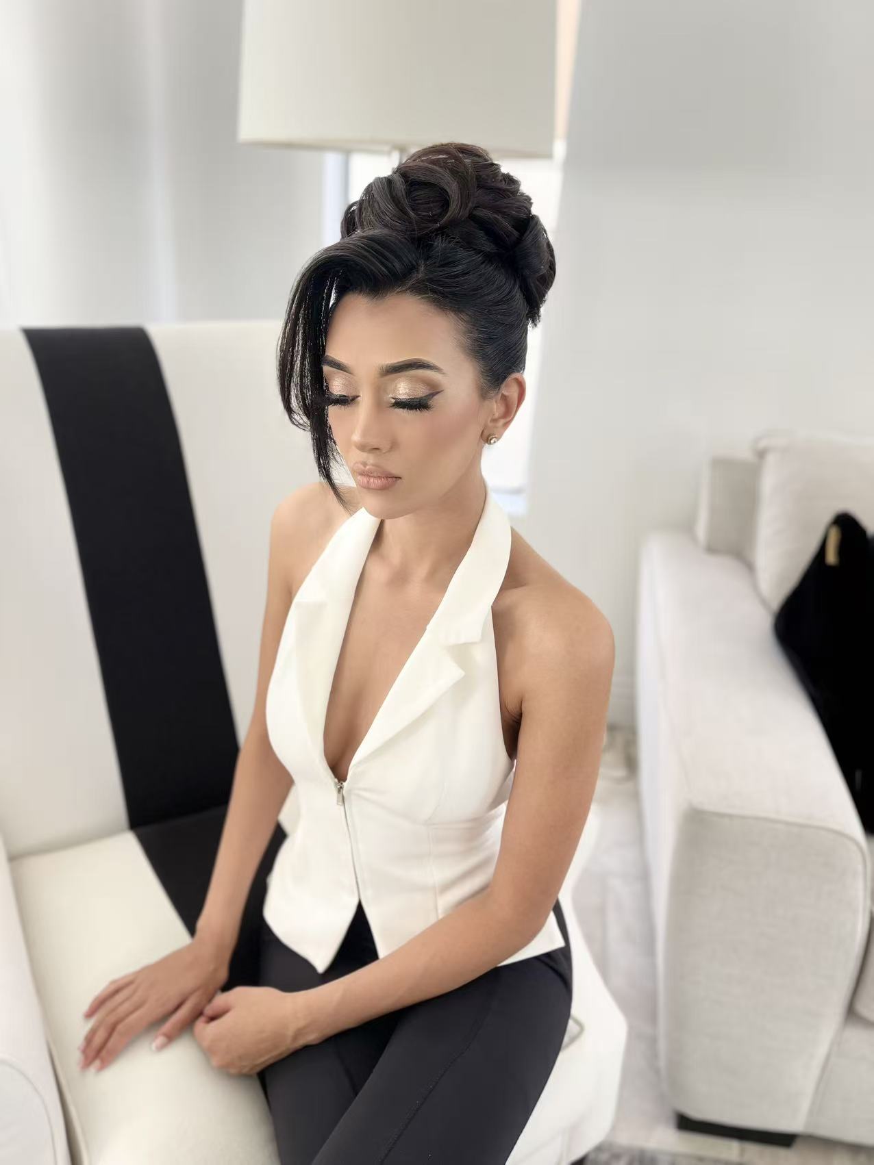 Bridal makeup and hair artistry by Art Creation In CA
